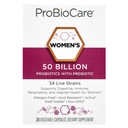 ProBioCare Probiotic for Women, 50 Billion CFUs with Prebiotic, 34 Live Strains for Digestive, Immune & Vaginal Wellness Support, Gluten Free, Dairy Free, Non GMO, 30 Vegetable Capsules