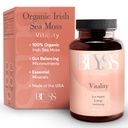 Organic Irish Sea Moss Kapsler med Burdock Root, Bladderwrack og Bioperine Black Pepper - at støtte energi, Gut Sundhed, Thyroid & Anti Aging - Vegan - 90 ct