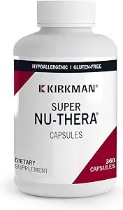 Kirkman - Super Nu- Thera - 360 kapsler - Omfattende Multivitamin - med vitamin B6 & Magnesium - Hypoallergen