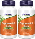Now Foods Pebermynte Gels with Ingefær & Fennel Oliils, 90 Softgels (Pack of 2)