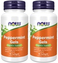 Now Foods Pebermynte Gels with Ingefær & Fennel Oliils, 90 Softgels (Pack of 2)