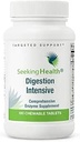Søgning Health fordøjelse Intensive tyggetabletter, Omfattende fordøjelsesenzymer Supplement, Understøtter Comfort Efter at have spist, Vegan og Vegetar (180 tyggetabletter) *