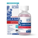 Moar 's Bliss Children' s Pain and Fever Reducer, Kids Acetaminophen, Dye Free, Lækker blandet Berry Flavor, Age 2 +, 4 Fluid Ounces