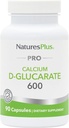 NaturesPlus PRO Calcium D- glucarat (CDG) 600 mg - 90 kapsler - Non- GMO, Vegan, Gluten Free, Soy Free - 90 Servere
