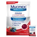 Mucinex Instasoothe Sugar Free Hough Drops, Hoste Medicin for voksne med Dextromethorphan HBr, Non Menthol Hough Drops, Host suppressant Lozenges, Blandede Berry Medicin Hough Drops, 40kt