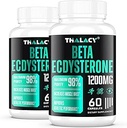 1200MG Beta Ecdysterone Supplement, 98% Maksimum Renhed Ecdysterone Kosttilskud til Lean muskelmasse, atletisk ydeevne & styrke, 120 kapsler