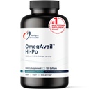 Design til sundhed OmegAvail Hi- Po - TG (triglycerid) Omega-3 Fish Oil Supplement, 1600mg EPA / DHA per servering med Lemon + E-vitamin til Minimize Fishy Taste (120 Softgels)