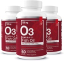 Væsentlige elementer Omega-3 Fish Oil supplement med EPA & DHA Note 124; Fedtsyrer til immunforsvar, hjerte & Kognitiv Support