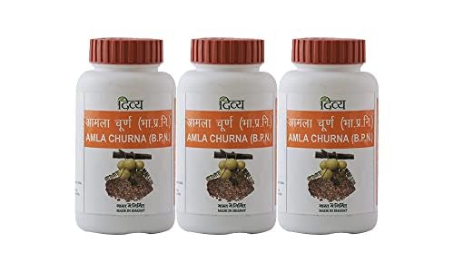 3 Pack Divya Patanjali Amla Churna - 100gms each (Total 300 gms)