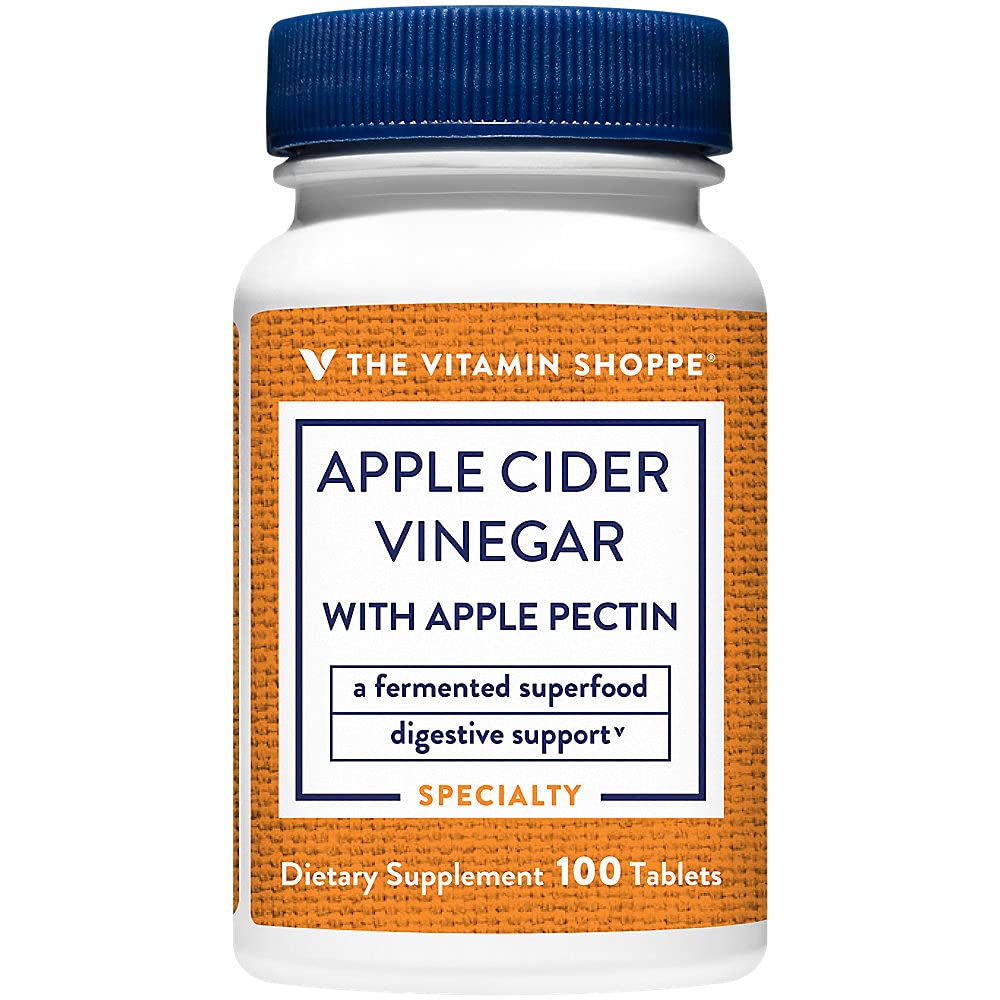 The Vitamin Shoppe Apple Cider Vinegar with Apple Pectin (100 Tablets)