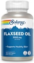 SOLARAY Flaxsee Oil 3000 mg med Omega 3 6 9, Hør Seed Softgels for Skin Health, Triple Omega supplement, Non- GMO, Gluten Free, Lab Verified - 60-Day Garanti - 33 Servering, 100 Softgels