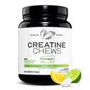 Muscle Feast Creatinine Monohydrat Chewables - Vegan & Gluten- Free Creapure Creatinine Chews for Mænd & Kvinder - Lækre Citrus- Flavored Creatinine Tablets for Muscle Building - Lemon Lime, 360 Tabs