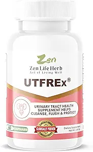 ZEN Life HERB UTFREx - Hurtig fungerende - fremmer urinveje sundhed støtter sund immunforsvar og urinsystem, ingen vitaminer, mineraler, Prebiotika, sukker, Plantbaseret supplement (60 kapsler)