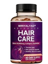 Advanced Hair Care Supplement, Biotin 10,000mcg, Collagen, OptiMSM, Hair, Skin & Nail Support, 120 Capsules, 60 Day Supply