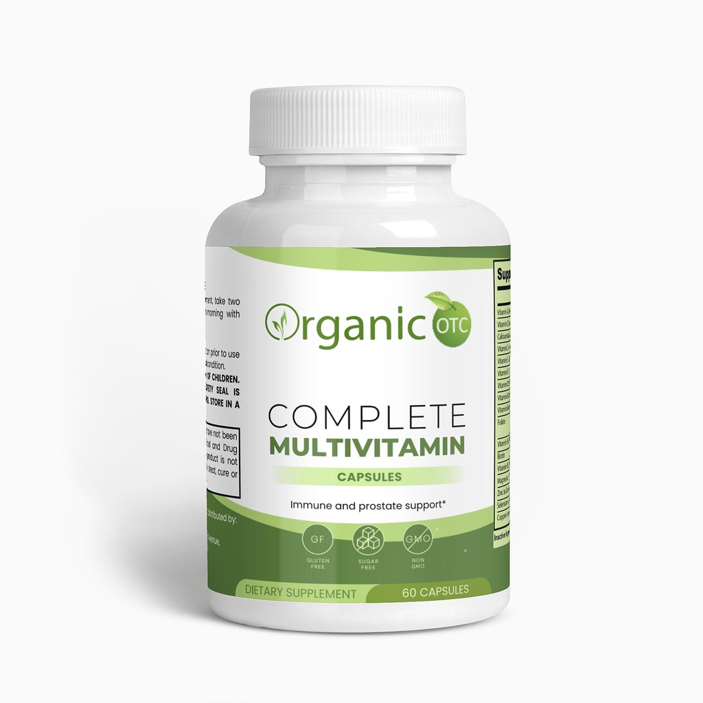 Generisk Organic Complete Multivitamin - Inkluderer vitamin B Complex, grøn te, Pomegranat & planteblandinger - Vegetariske kapsler - Opretholde en balance liv - 60 kapsler