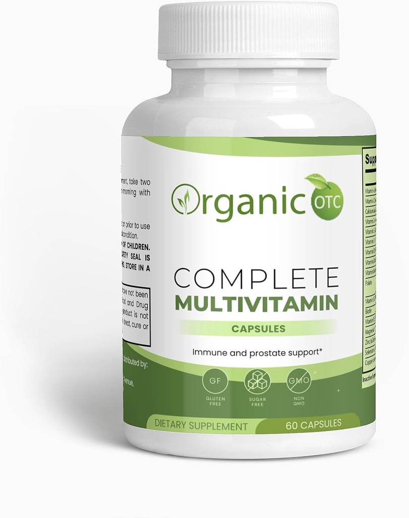 Generisk Organic Complete Multivitamin - Inkluderer vitamin B Complex, grøn te, Pomegranat & planteblandinger - Vegetariske kapsler - Opretholde en balance liv - 60 kapsler
