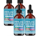 8-in-1 Immune Support Liquid Drops – Elderberry, Turmeric Curcumin, Echinacea, Ginger, Vitamins C & D3, Zinc & B6 – Fast-Absorbing Immune & Antioxidant Support – Vegan, Non-GMO – 8 oz