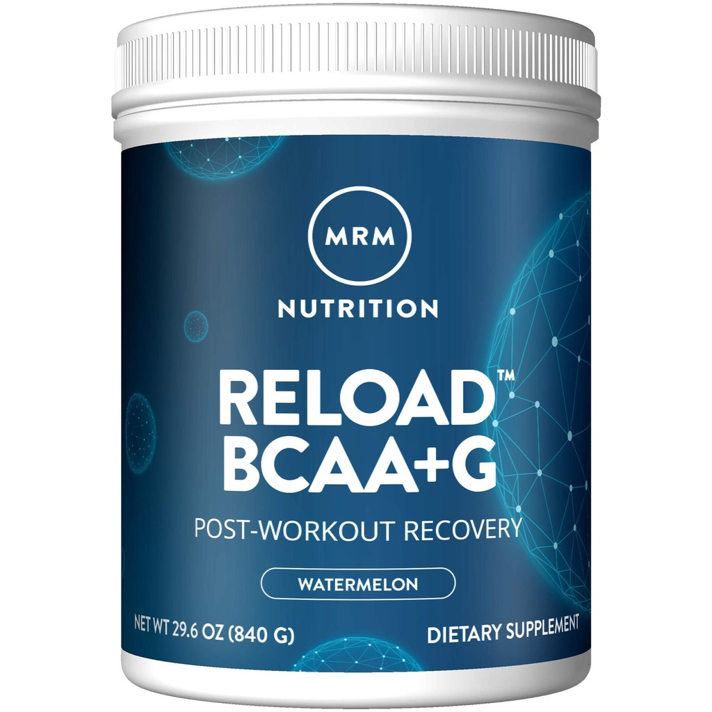 MRM Nutrition Reload BCAA+G Post-Workout Recovery - 8.5g Amino Acids with Glutamine & CarnoSyn, Muscle Recovery, Endurance Support, Caffeine Free, Keto Friendly Powder - 67 Servings, Watermelon Flavor