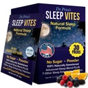 Dr. Prices Vitamin Natural Sleep Aid - Sleep Supplement - Melatonin til søvn - 30 Pakker - Sleep Aids Voksne, Tryptophan, Calming Magnesium Powder, Ikke Drowsy Sleep Support