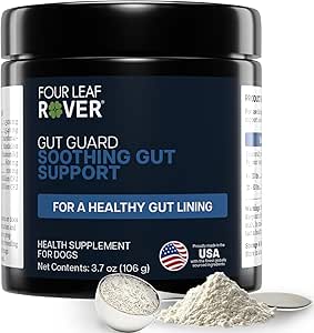 Four Leaf Rover Gut Guard - Hund Probiotika, Prebiotika, og økologiske urter til Gut sundhed og immunforsvar - Veterinarian Formuleret - 30 dag store hund forsyning