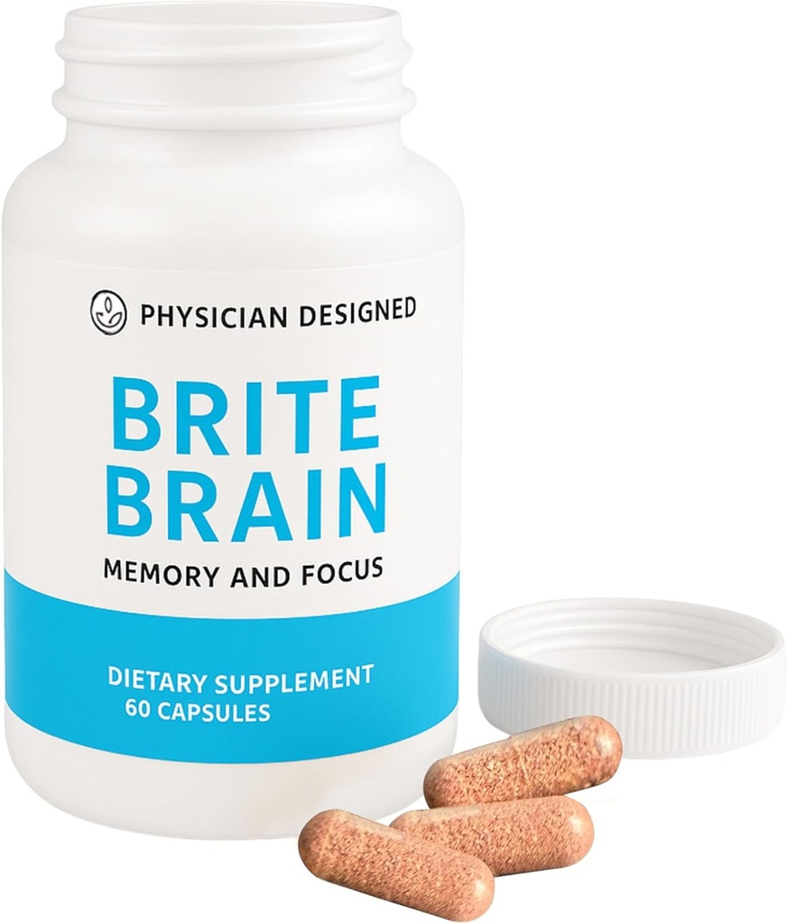Læge designede Brite Brain Supplement 124; Ultra CoQ10 med PQQ