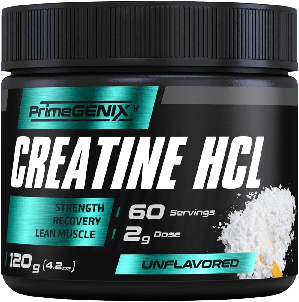 Creatin HCL pulver • 124; Instant Creatin til mænd i 40 'erne, 50' erne og mere end 1 4; Forbedret opløselighed og Absorption til peak ydeevne • 124; Unflavored - 60 Serveringer