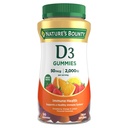 Nature 's Bounty Vitamin D3 Gummies, Vitamin tillæg, understøtter immunforsvar, 50mcg, 2000IE, blandet frugt flavor, 90 Gummies
