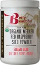 Berry Smukke Organic Meeker Rød Raspberry Seed Powder (Ellagic Acid, Fiber) - 1 LB (454g) - Cold- presset fra US- Grown Hindbær