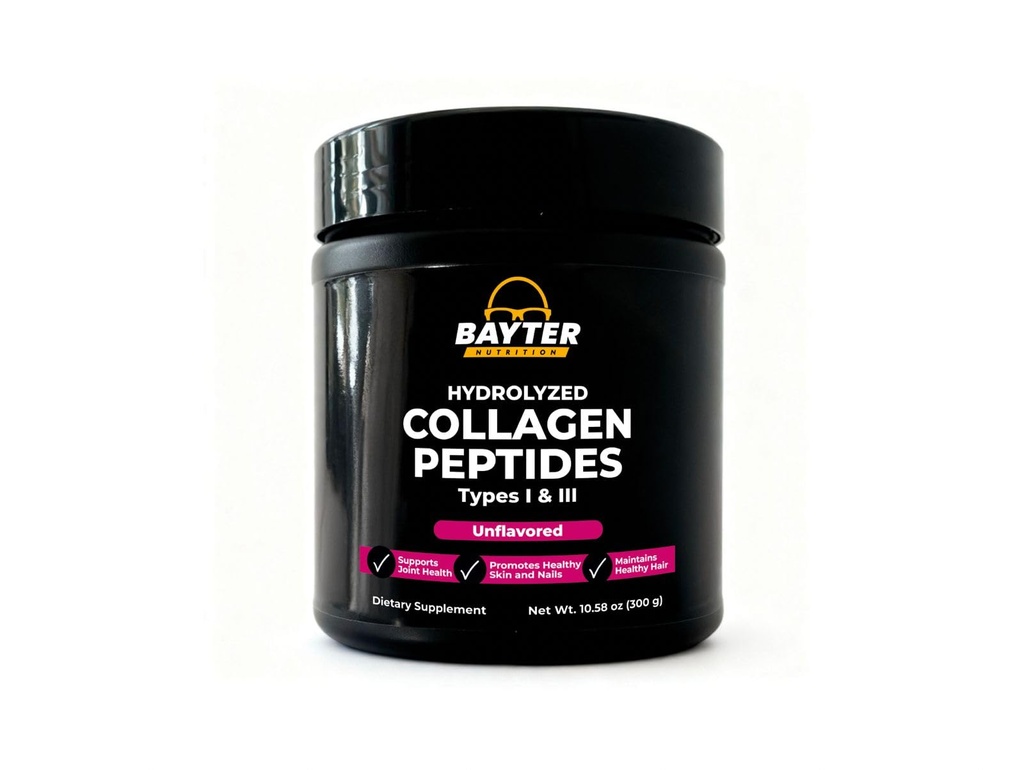 Hydrolyzed Collagen Peptides Types I & II, Unflavored,100% Grass-fed, Pasture-Raised Bovine,Non-GMO, Gluten-Free, Non-Artificial additives or preservatives