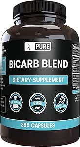 PURE ORIGINATIONELLE INGREDIENSER Bicarb Blend (365 kapsler) Ingen Magnesium eller Rice Fillers, Altid Pure, Lab Verified