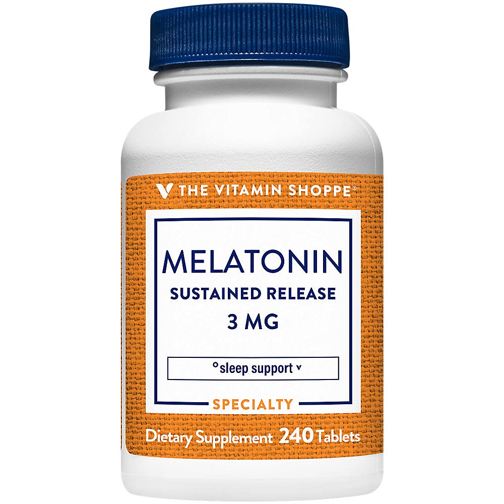 The Vitamin Shoppe Melatonin 3 MG - Sustained Release (240 Tablets)