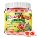 duwhot Kids Fiber Gummies 5g, Prebiotic Fiber Supplement with Probiotics, Vitamin C D3 B6 & Veggies, Gentle Digestive & Regularity Support, Sugar Free, Strawberry Flavor, 60 Chews