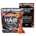 Biotin Gummies for Hair Growth - 10-in-1 Ultra Strength for Thicker Hair, Reduced Shedding - Collagen Infused for Women & Men - 60 Honey Peach Gummies