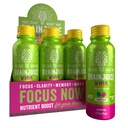 BrainJuice Kids Brain & Immunsupport Shot, Gluten Free Supplement Shots for Energy, Fokus, Immunitet med D-vitamin, C, B, Alpha GPC & Organic Ginger Root, Age 5 +, Dragon Berry, 2,5 fl oz, 12 Pack