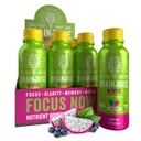 BrainJuice Kids Brain & Immunsupport Shot, Gluten Free Supplement Shots for Energy, Fokus, Immunitet med D-vitamin, C, B, Alpha GPC & Organic Ginger Root, Age 5 +, Dragon Berry, 2,5 fl oz, 12 Pack