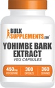 Bulkadditions.com Yohimbe Extract Kapsler - Yohimbe Bark Extract, Yohimbe Kosttilskud, Urtetilskud - Gluten Free, 1 Veg Capsule per Serving, 360 Kapsler (pakke med 1)