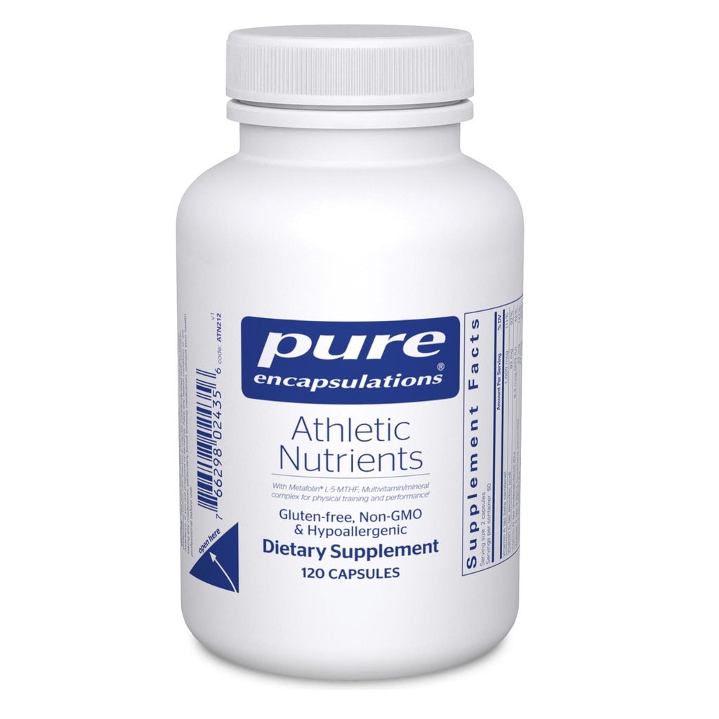 Ren indkapsling Atletiske Nutrienter Note 124; Multivitamin / Mineral Complex til motion Performance and Training *