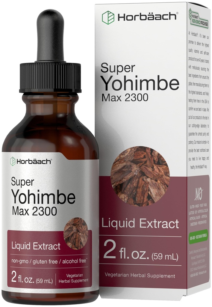 Horbäach Yohimbe Bark Flydende Uddrag 124; 2 Fl Oz