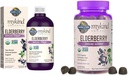 Haven af Life Organics Plant- Based Elderberry Immunsyrup 6.59 fl oz & Organics Elderberry Gummies for voksne & børn
