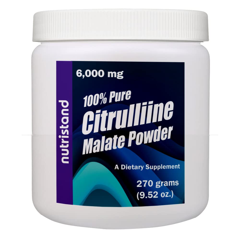 Citrulline Malate 6,000mg per Serving 45 Servings 270 Grams of 100% Pure Citrulline Malate