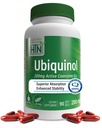 Health Thru Nutrition Ubiquinol 200mg 90 Softgels as Kaneka QH Reduced CoQ-10 | Stabilized - 3rd Party Tested | Enhanced Bioavailability | Cardiovascular & Mitochondria Function Support | Non-GMO
