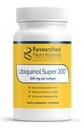 Researched Nutritionals Ubiquinol Super 200 - Enhanced Absorption CoQ10 200mg Softgels - Coenzyme Q10 Ubiquinol Form Antioxidants Supplement to Support Heart Health & Cellular Energy (30 Softgels)