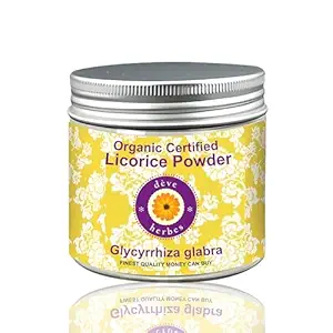 Deve Herbes Pure Lakrids / Lakrids Pulver (Glycyrrhiza glabra) Naturlig terapeutisk grad for hud og hår - 50gm (1,76 oz)