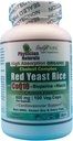 Organic Red Yeast Rice w CoEnzyme Q10 og Piperine 600 mg High Absorption 100 Veg Caps 1200 mg per servering