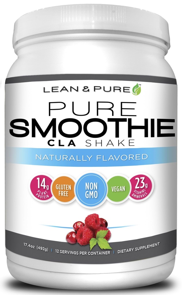 Lean & Pure Pure Smoothie Shake, Protein Powder, Non GMO, Vegan, Gluten Free, 492g