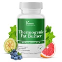 DR VITAMIN SOLUTIONER Termogene Fat Burner Brasilianske Lean, vægttab Vitaminer, waist trimmer & Kosttilskud til bloating (1 flaske, 120 kapsler)