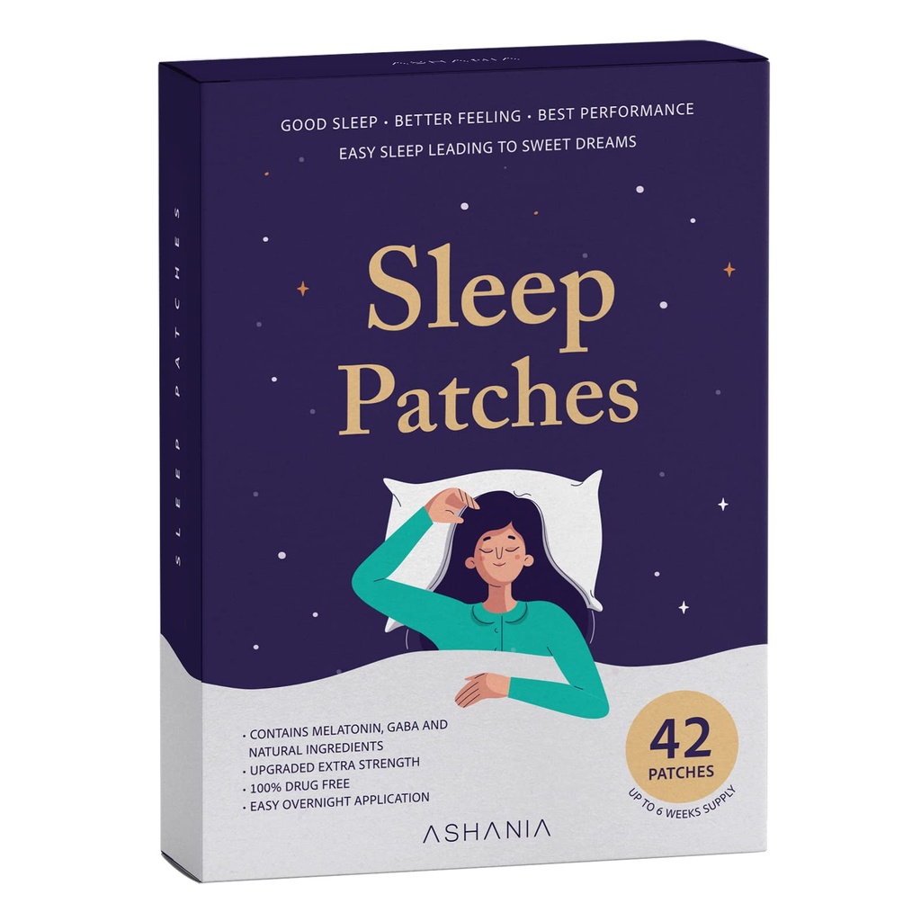 Sleep Patches, Sleep Patches for voksne, Opgraderede Sleep Patches Set, Let at anvende og behageligt, Premium Ingredienser, for mænd og kvinder (42 Greve (pakke med 1))