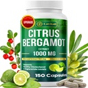 25x Koncentreret Citrus Bergamot Extract Kapsler, 150 Veggie Kapsler, Citrus Bergamot 1000mg Kapsler, Non- GMO, Gluten- Free, Alle naturlige, Vegetariske Kapsler
