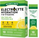 Nature 's Truth Electrolyte Powder Packets ttesmå 124; 10 Pack Shuck 124; Sugar Free Shuck 124; Vegan, Non- GMO & Gluten Free Drink Mix Supplement