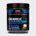 GNC AMP Creabolic - Creatine Monohydrate Powder - High-Potency 5g Creatine with HMB & PeptiStrong - Triple Action Muscle Formula - No Added Sugars - Lemonade - 30 Servings